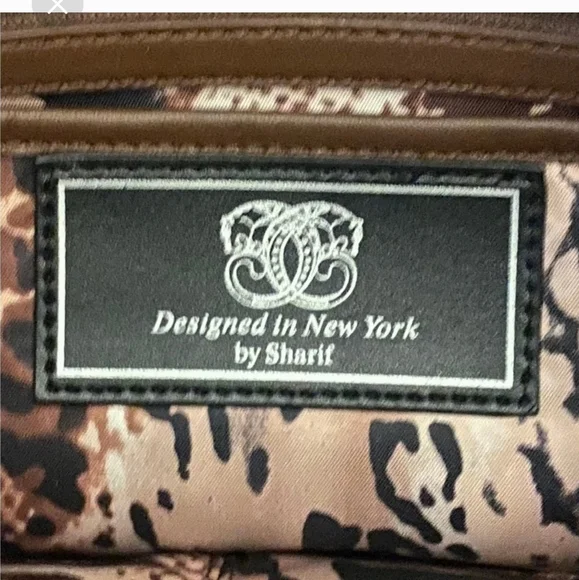 SHARIF LARGE PURSE PEACOCK  FEATHER PRINT - Picture 8 of 9